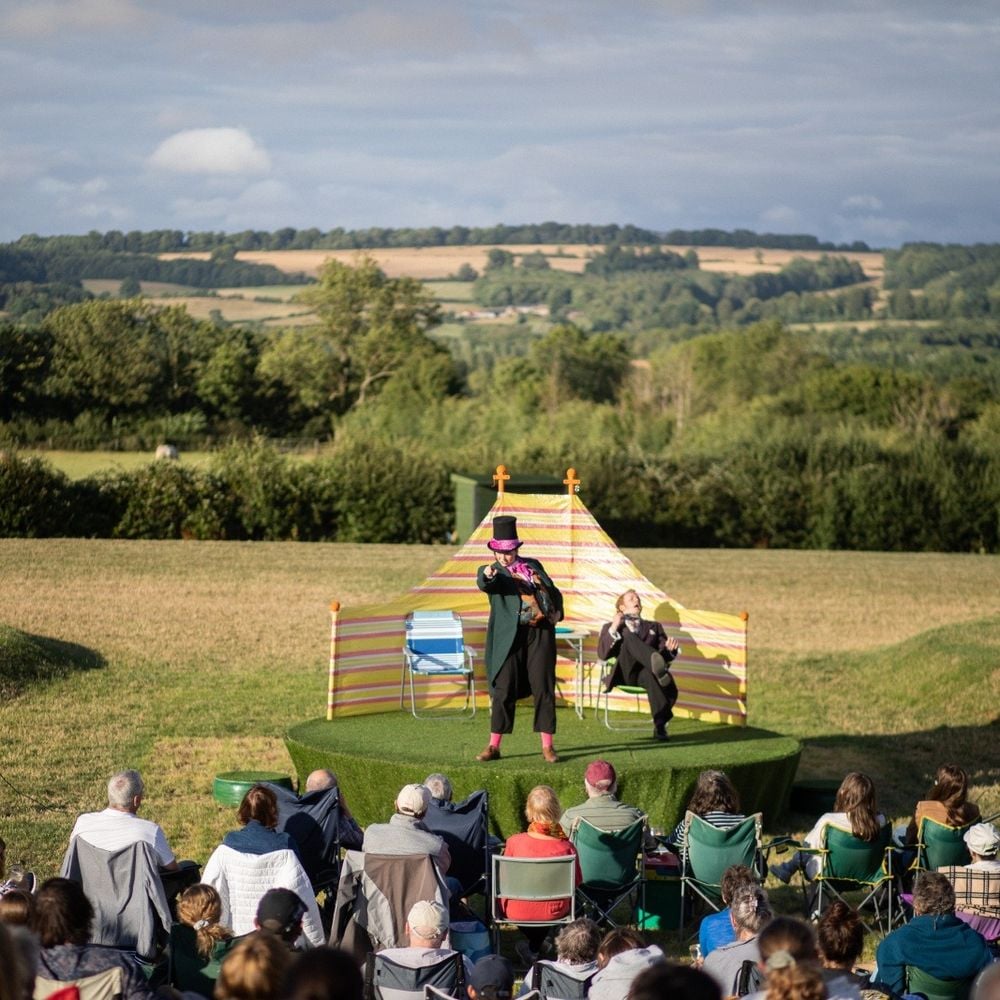 Image for article: A wonderful space for the Creative Arts in the heart of the Cotswolds Amphitheatre Berrybank Park, Oddington, Gloucestershire