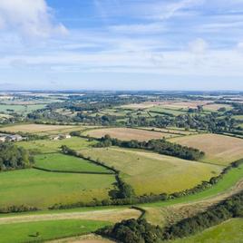 Fields of a large Cotswold farm for valuation