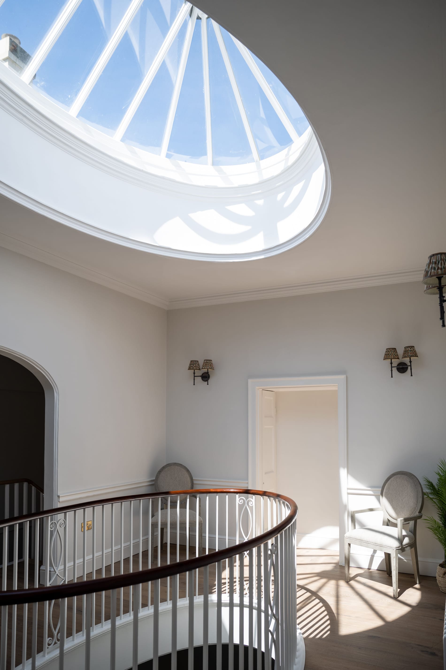 oval lantern and skylight